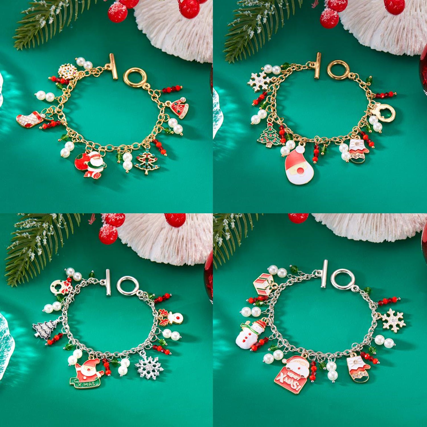 Wholesale Christmas Bracelet Cartoon  Elk Christmas Tree Bracelet